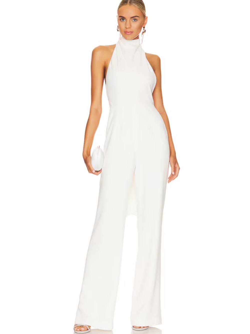 Portia Jumpsuit in Ivory from Revolve